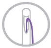 Нить из полидиоксанона обычная на W-образной канюле Линейная/ Visu III (Cannula W type) PDO УП