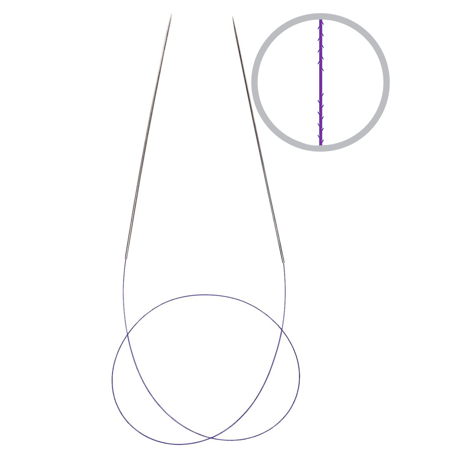 Нить из полидиоксанона шипованная на двух иглах носителях FE/ Dual Lifting(Blunt Point)/DUAL-II УП